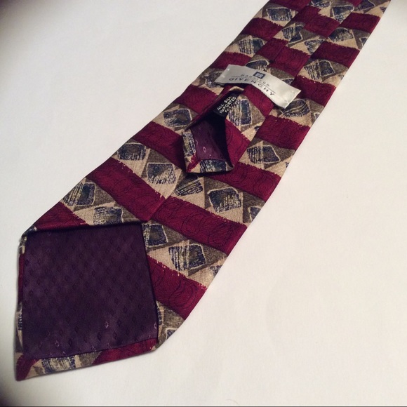 Givenchy Monsieur red geometric stripe silk tie - Picture 4 of 4